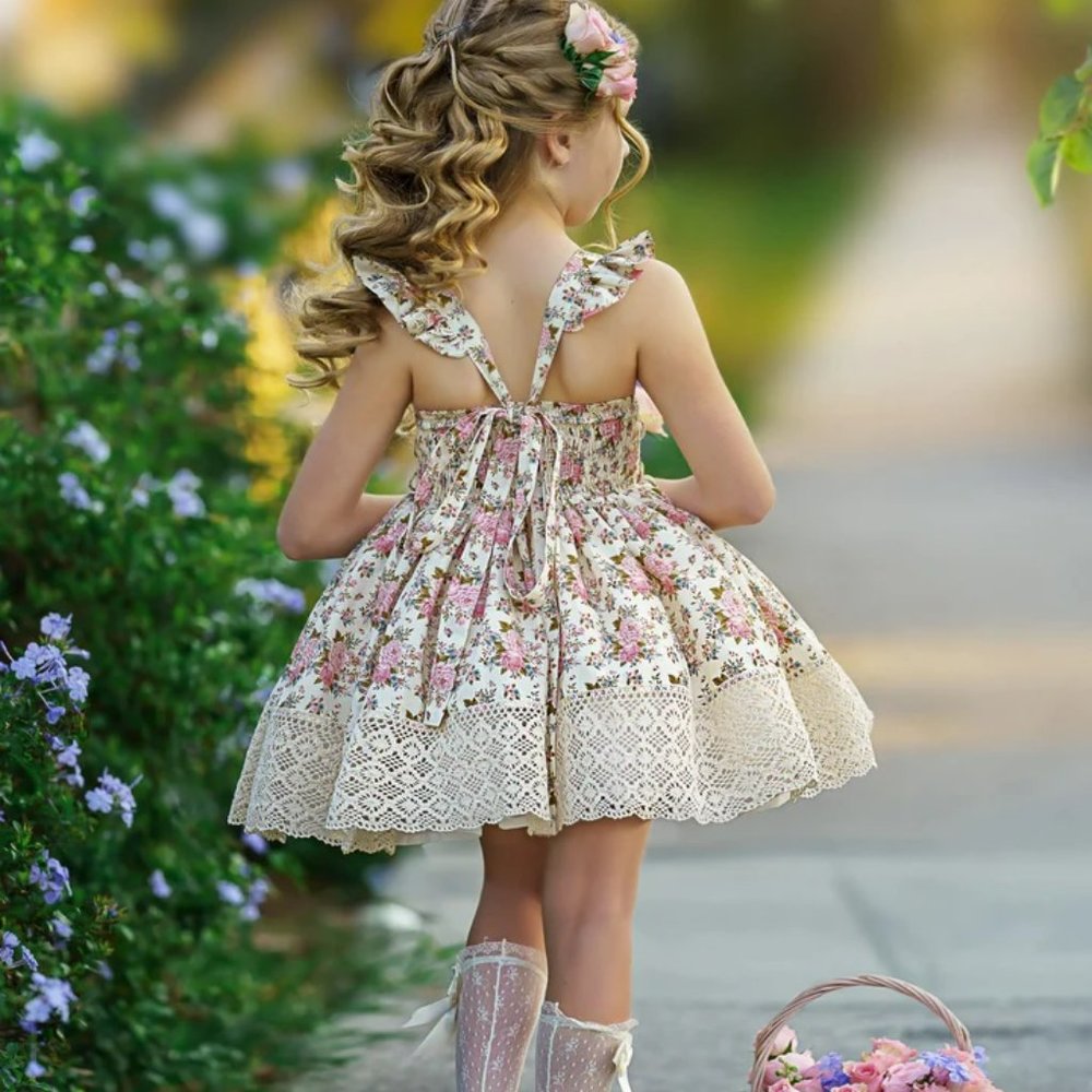 NWT Dollcake Harper Floral and Lace Dress Girls - Picture 3 of 6